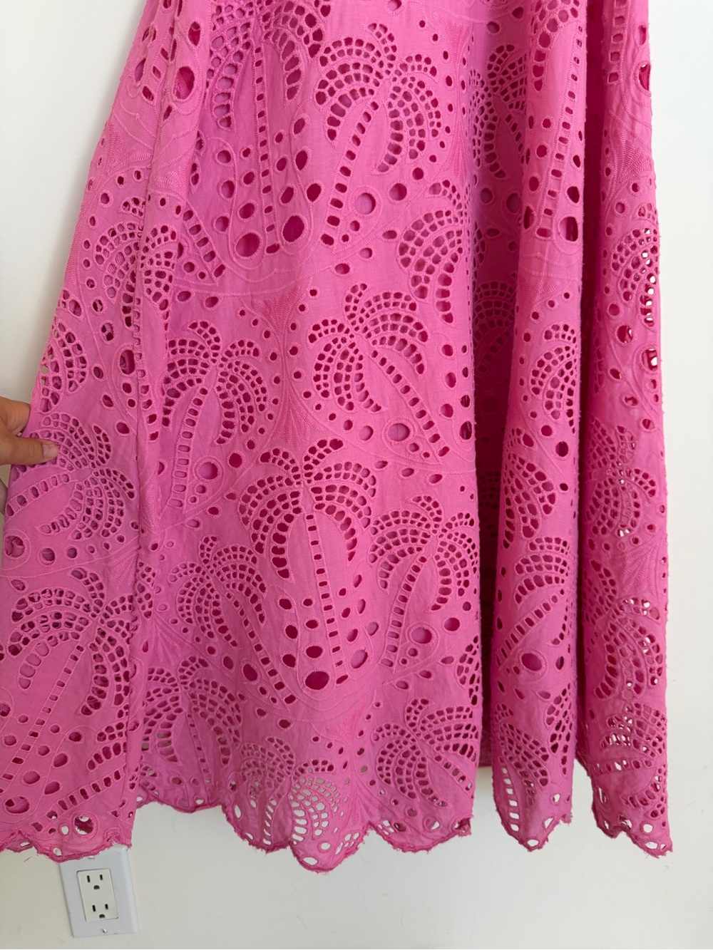 FARM Rio Pink Richilieur Midi Dress Size Small - Picture 7 of 14
